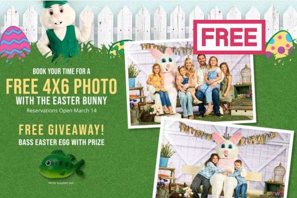 Free Photo With The Easter Bunny At Cabela’s