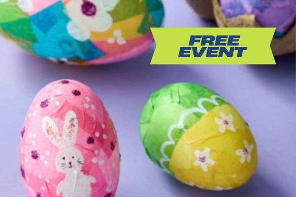 Free Michael’s Kids Club: Tissue Painted Eggs