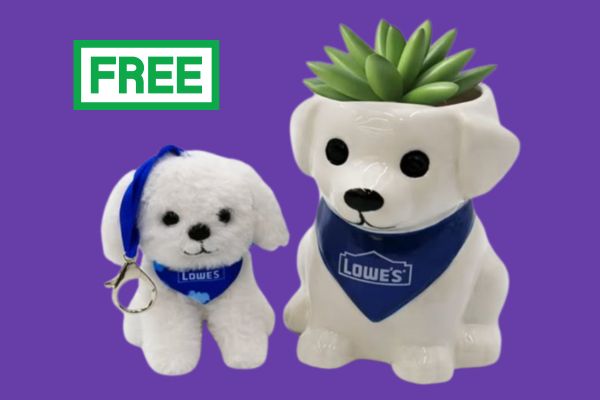 Free Puppy Planter And Keychain From Lowe’s