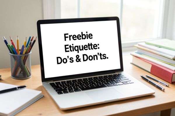 Freebie Etiquette: Do’s & Don’ts