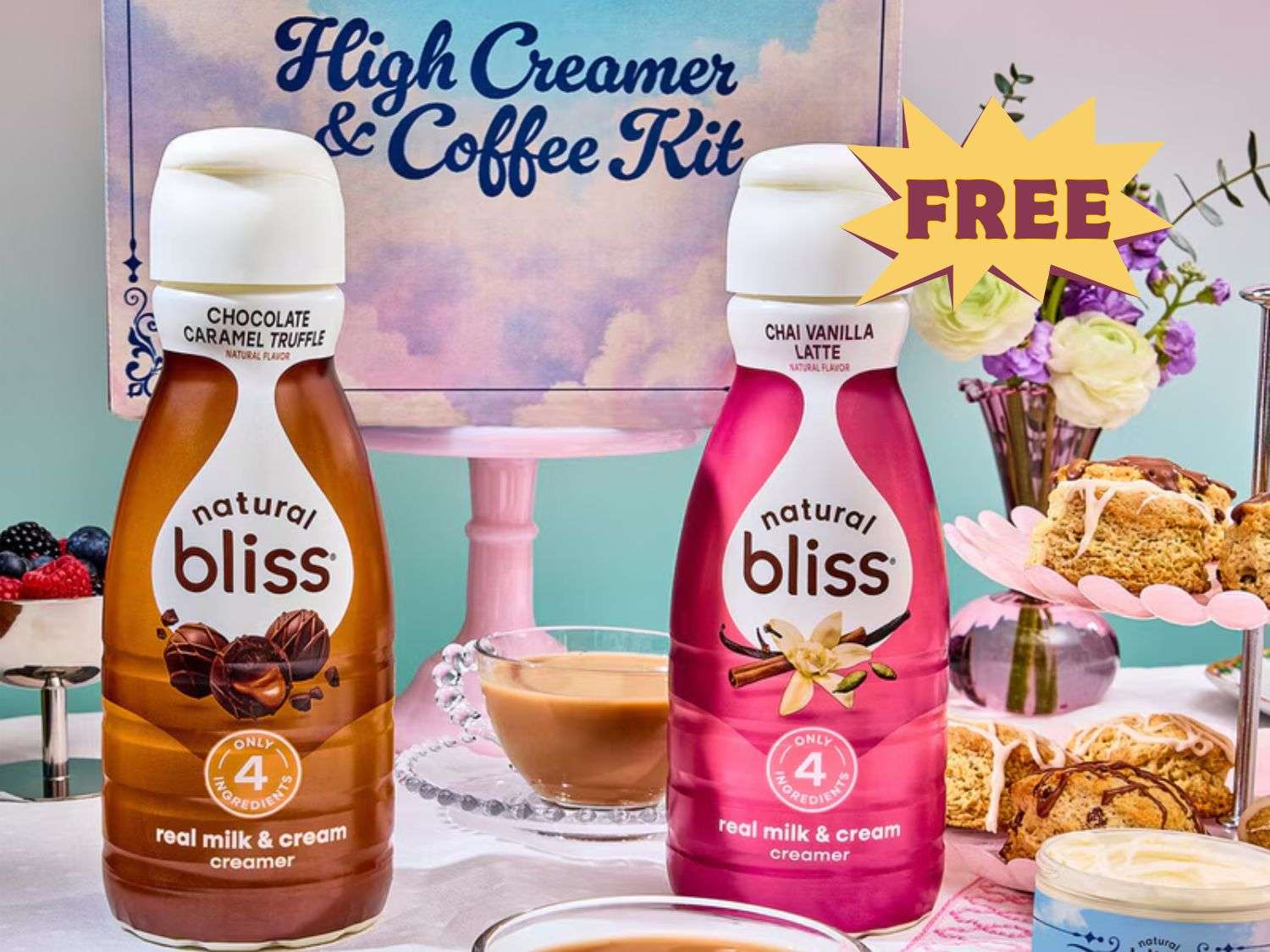 Free Natural Bliss High Creamer & Coffee Kits