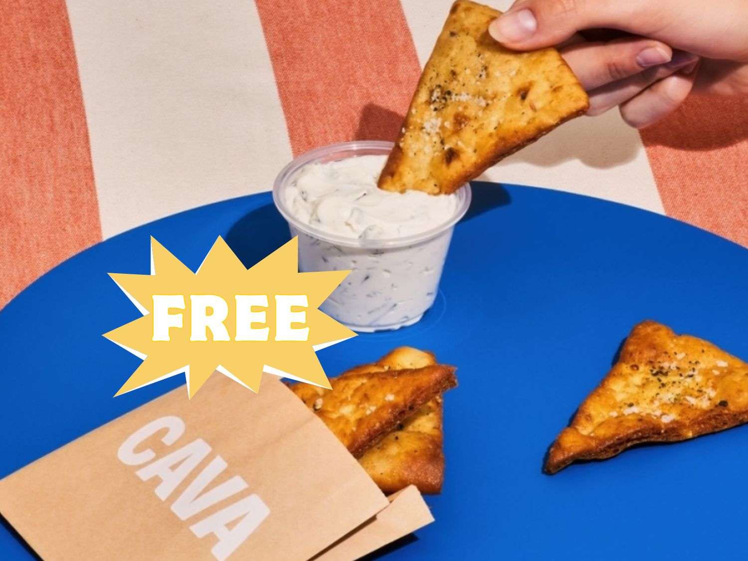 Free Pita Chips at CAVA