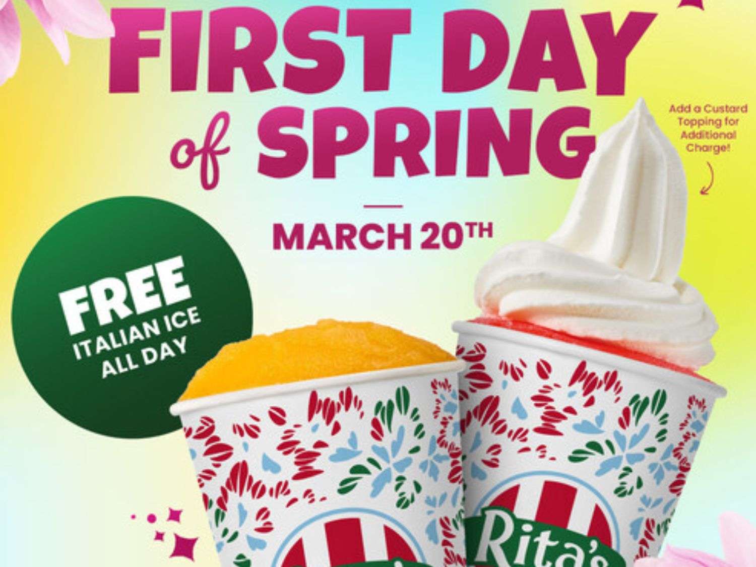 Free Rita’s Italian Ice (March 20)