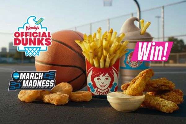 Wendy’s March Madness Dunkstakes: Free Fries & Frosty