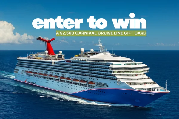 Win a $2,500 Carnival Cruise Line Gift Card!
