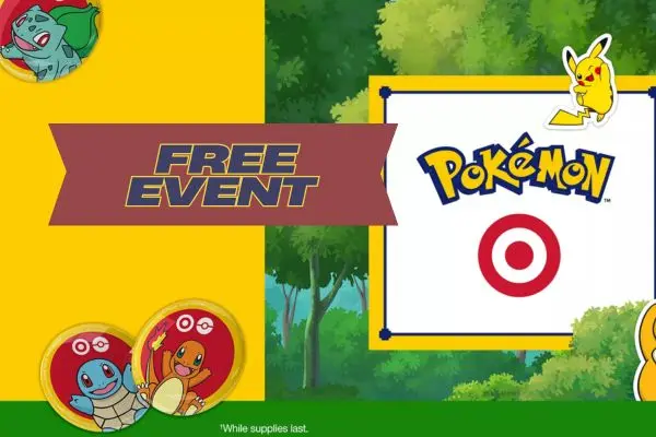 Free Pokémon Goodies at Target – Button, Photo Ops & More