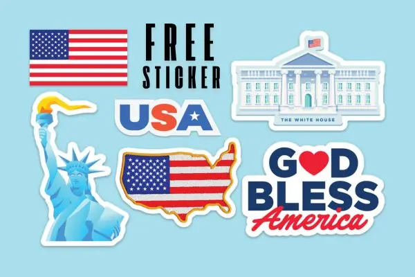 Free USA Sticker Pack