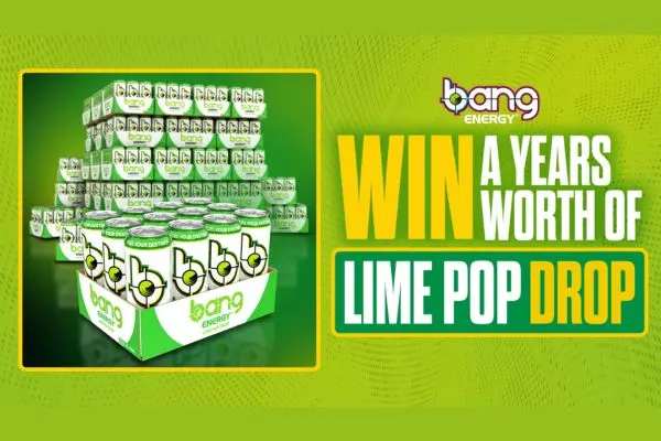 Win a Year Supply of Bang Lime Pop Drop