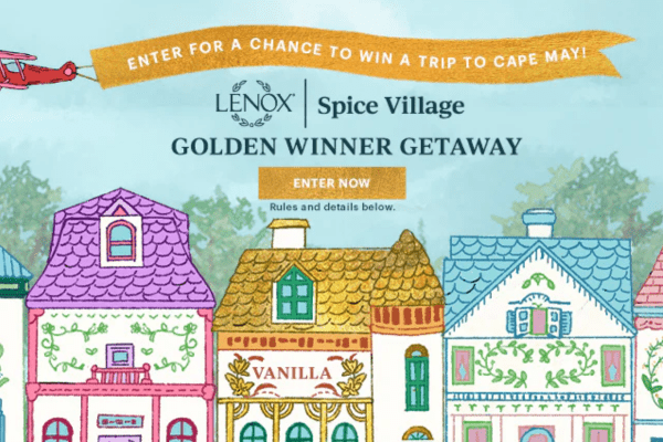 Lenox Spice Village Golden Getaway Sweepstakes