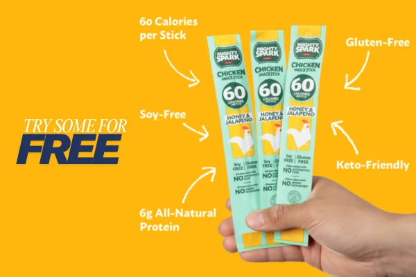 Free Mighty Spark Chicken Snack Sticks (4ct)