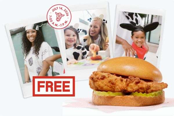 Free Entrée at Chick-fil-A During Cow Appreciation Day