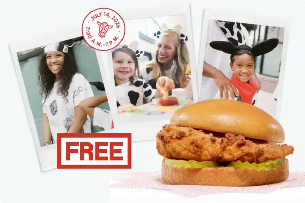 Free Entrée at Chick-fil-A During Cow Appreciation Day
